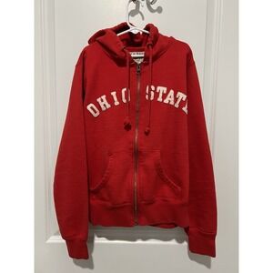 Vintage The Ohio State Full-Zip Jacket Red Size Medium Women's Buckeyes Football
